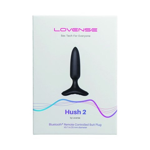 Smukły korek analny z wibracją – Lovense Hush 2 25 mm Smukły korek analny z wibracją – Lovense Hush 2 25 mm