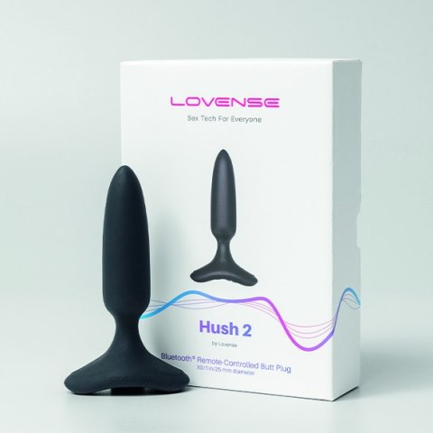 Smukły korek analny z wibracją – Lovense Hush 2 25 mm Smukły korek analny z wibracją – Lovense Hush 2 25 mm