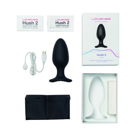 Szeroki korek analny z wibracją – Lovense Hush 2 57 mm Szeroki korek analny z wibracją – Lovense Hush 2 57 mm