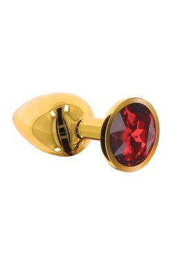 Metalowy korek analny z kryształem – Taboom Jewel S (złoty)