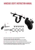 Pas cnoty silikonowy – ManCage Chastity Model 20 Black