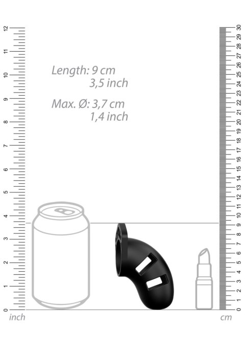 Pas cnoty silikonowy – ManCage Chastity Model 20 Black Pas cnoty silikonowy – ManCage Chastity Model 20 Black