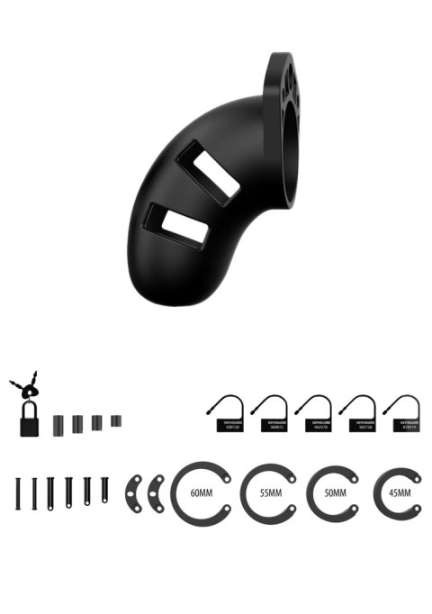 Pas cnoty silikonowy – ManCage Chastity Model 20 Black Pas cnoty silikonowy – ManCage Chastity Model 20 Black