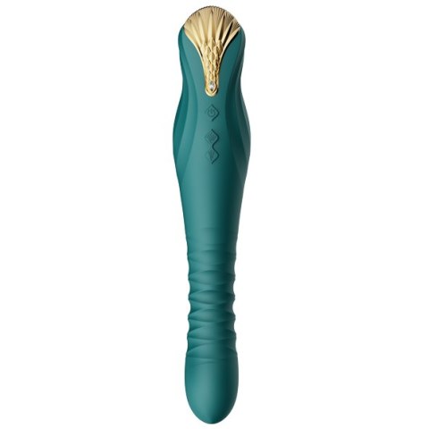 Pulsator Zalo King Vibrating Thruster Turquoise Green Pulsator Zalo King Vibrating Thruster Turquoise Green