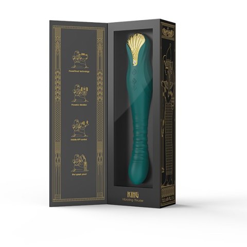 Pulsator Zalo King Vibrating Thruster Turquoise Green Pulsator Zalo King Vibrating Thruster Turquoise Green