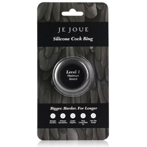 Silikonowy pierścień erekcyjny – Je Joue Maximum Stretch Black Silikonowy pierścień erekcyjny – Je Joue Maximum Stretch Black