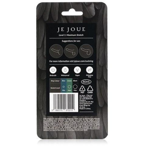 Silikonowy pierścień erekcyjny – Je Joue Maximum Stretch Black Silikonowy pierścień erekcyjny – Je Joue Maximum Stretch Black