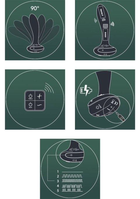 Ruszający korek analny z pilotem – Hot Octopuss Plex with Flex