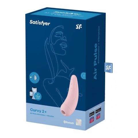 Satisfyer Curvy 2+ Pink with App incl. Bluetooth and App Satisfyer Curvy 2+ Pink with App incl. Bluetooth and App