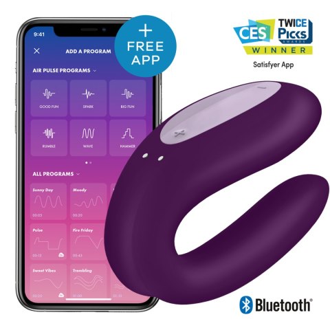 Satisfyer Double Joy Violet incl. Bluetooth and App Satisfyer Double Joy Violet incl. Bluetooth and App