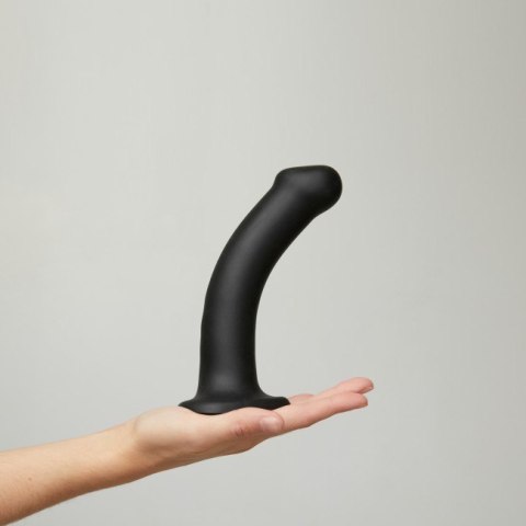 Silicone Bendable Dildo Double Density Black M Silicone Bendable Dildo Double Density Black M