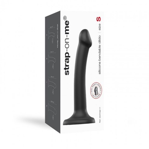 Silicone Bendable Dildo Double Density Black S Silicone Bendable Dildo Double Density Black S