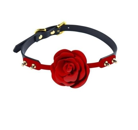 Silikonowy knebel w kształcie róży z czarnymi paskami Zalo & Upko Doll Series Rose Ball Gag Silikonowy knebel w kształcie róży z czarnymi paskami Zalo & Upko Doll Series Rose Ball Gag