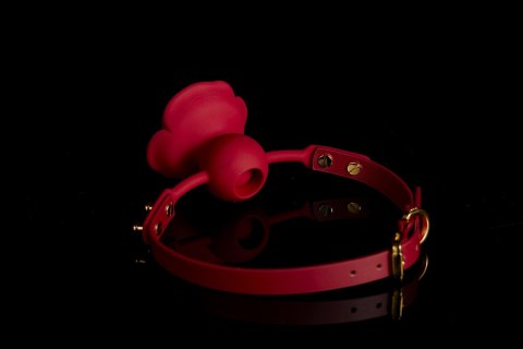 Knebel w kształcie róży – Zalo & Upko Rose Ball Gag Red Straps Knebel w kształcie róży – Zalo & Upko Rose Ball Gag Red Straps
