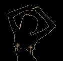 Skórzane nasutniki ozdobne – Upko Luxury Baroque Leather Pasties