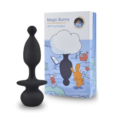 Wibrujący korek analny z króliczym ogonkiem – Magic Motion Magic Bunny