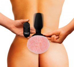 Korek analny z wibracją i futerkiem – Tailz Pink Bunny Tail