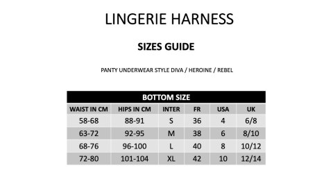 Uprząż na dildo Strap-on-me Lingerie Harness Heroine L Uprząż na dildo Strap-on-me Lingerie Harness Heroine L