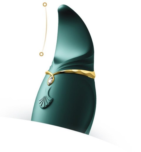 Wielofunkcyjny wibrator punktowy Zalo Hero Jewel Green Wielofunkcyjny wibrator punktowy Zalo Hero Jewel Green