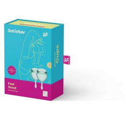 Zestaw kubeczków menstruacyjnych Satisfyer Feel Good Menstrual Cup Set Dark Green