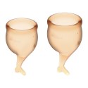 Zestaw kubeczków menstruacyjnych Satisfyer Feel Secure Menstrual Cup Set Orange