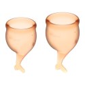 Zestaw kubeczków menstruacyjnych Satisfyer Feel Secure Menstrual Cup Set Orange