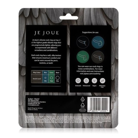 Zestaw 3 silikonowych pierścieni erekcyjnych – Je Joue Cock Ring Trio Zestaw 3 silikonowych pierścieni erekcyjnych – Je Joue Cock Ring Trio