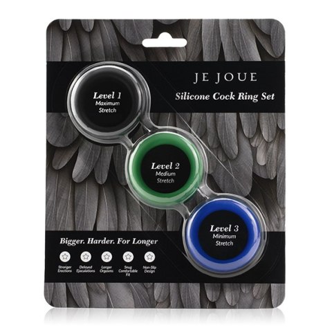 Zestaw 3 silikonowych pierścieni erekcyjnych – Je Joue Cock Ring Trio Zestaw 3 silikonowych pierścieni erekcyjnych – Je Joue Cock Ring Trio