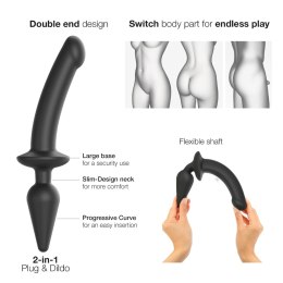 Dwustronny korek analny i dildo S – Strap-on-me Switch