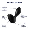 Korek analny ergonomiczny – Satisfyer Backdoor Lover (czarny)