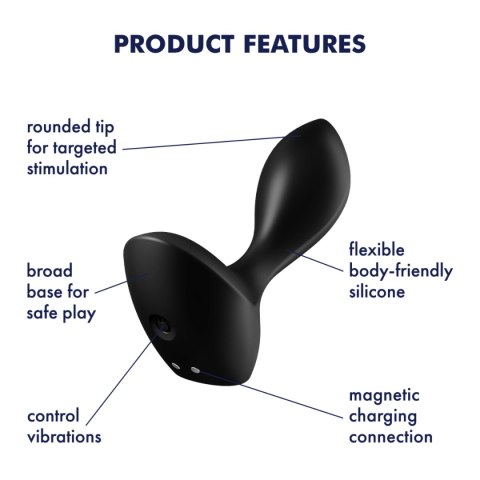 Korek analny ergonomiczny – Satisfyer Backdoor Lover (czarny) Korek analny ergonomiczny – Satisfyer Backdoor Lover (czarny)