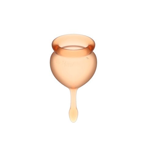 Zestaw 2 kubeczków menstruacyjnych – Satisfyer Feel Good (pomarańczowy) Zestaw 2 kubeczków menstruacyjnych – Satisfyer Feel Good (pomarańczowy)