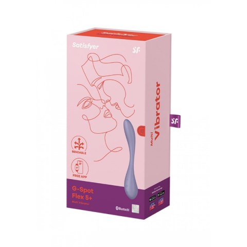 Wibrator punktu G łamany – Satisfyer G-Spot Flex 5+ (Lilac) Wibrator punktu G łamany – Satisfyer G-Spot Flex 5+ (Lilac)