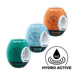 Zestaw 3 masturbatorów – Satisfyer Masturbator Egg (Naughty, Savage, Crunchy)