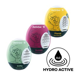 Zestaw 3 masturbatorów – Satisfyer Masturbator Egg (Riffle, Bubble, Fierce)