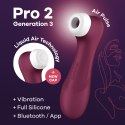 Stymulator łechtaczki z aplikacją – Satisfyer Pro 2 Gen 3 Connect (Wine Red)