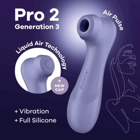 Stymulator ssący do łechtaczki – Satisfyer Pro 2 Gen 3 (Lilac) Stymulator ssący do łechtaczki – Satisfyer Pro 2 Gen 3 (Lilac)