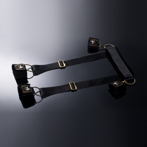 Poręczna uprząż z kajdankami na dłonie i nogi – Upko Bondage Sling with Cuffs Poręczna uprząż z kajdankami na dłonie i nogi – Upko Bondage Sling with Cuffs