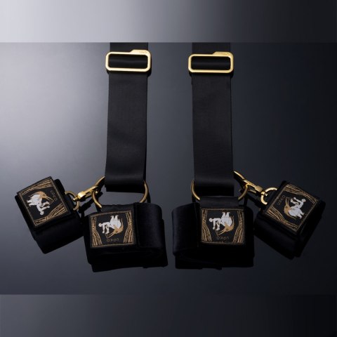 Poręczna uprząż z kajdankami na dłonie i nogi – Upko Bondage Sling with Cuffs Poręczna uprząż z kajdankami na dłonie i nogi – Upko Bondage Sling with Cuffs