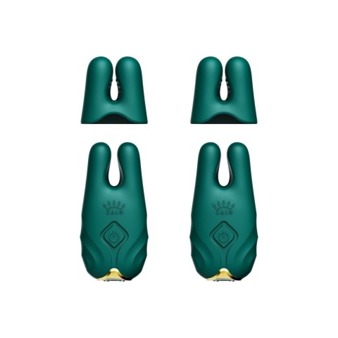 Wibrujące klamry na sutki – Zalo Nave Turquoise Green Wibrujące klamry na sutki – Zalo Nave Turquoise Green