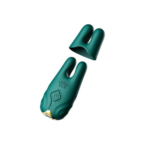 Wibrujące klamry na sutki – Zalo Nave Turquoise Green Wibrujące klamry na sutki – Zalo Nave Turquoise Green