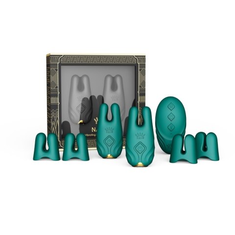 Wibrujące klamry na sutki – Zalo Nave Turquoise Green Wibrujące klamry na sutki – Zalo Nave Turquoise Green