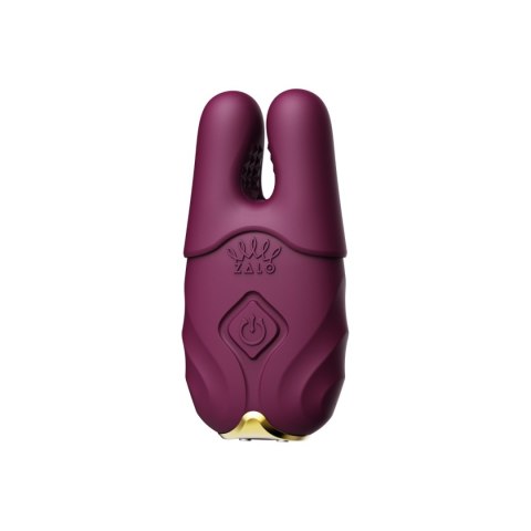 Wibrujące klamry na sutki – Zalo Nave Velvet Purple Wibrujące klamry na sutki – Zalo Nave Velvet Purple