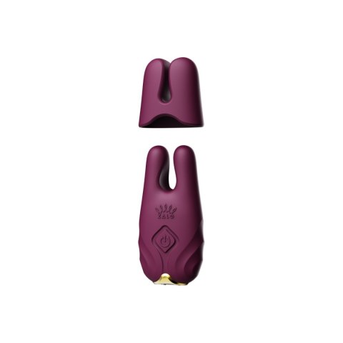 Wibrujące klamry na sutki – Zalo Nave Velvet Purple Wibrujące klamry na sutki – Zalo Nave Velvet Purple