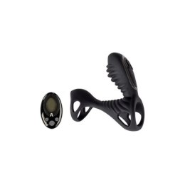 Pierścień Uciskowy na Penisa Gladiator F + LRS Black | Adrien Lastic