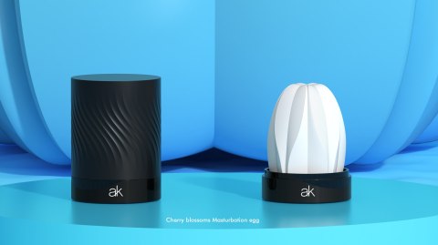 After Kiss Masturbator Egg Wavy - Cherry Blossom After Kiss Masturbator Egg Wavy - Cherry Blossom