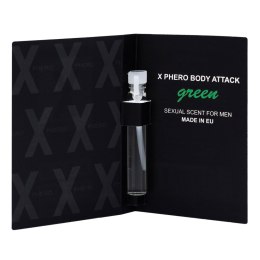 Body Attack Green – perfumy z feromonami dla mężczyzn (1 ml)