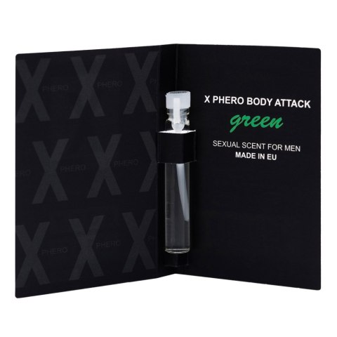Body Attack Green – perfumy z feromonami dla mężczyzn (1 ml) Body Attack Green – perfumy z feromonami dla mężczyzn (1 ml)