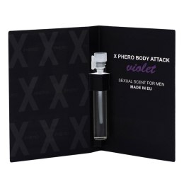 Body Attack Violet – perfumy z feromonami dla mężczyzn (1 ml)