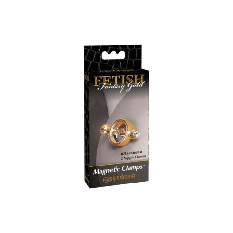 Zaciski na Sutki Gold Magnetic Clamps | Fetish Fantasy Zaciski na Sutki Gold Magnetic Clamps | Fetish Fantasy